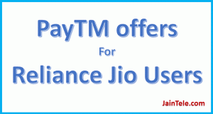 PayTM Reliance Jio Offers